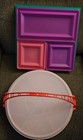 Tupperware Large 7 Sectioned Red  Handle & Covered with Lid & 7pc Buffet  Tray — photo 2