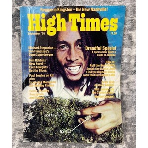 Vtg High Times Magazine September1976 Bob Marley Cover Original Reggae Issue