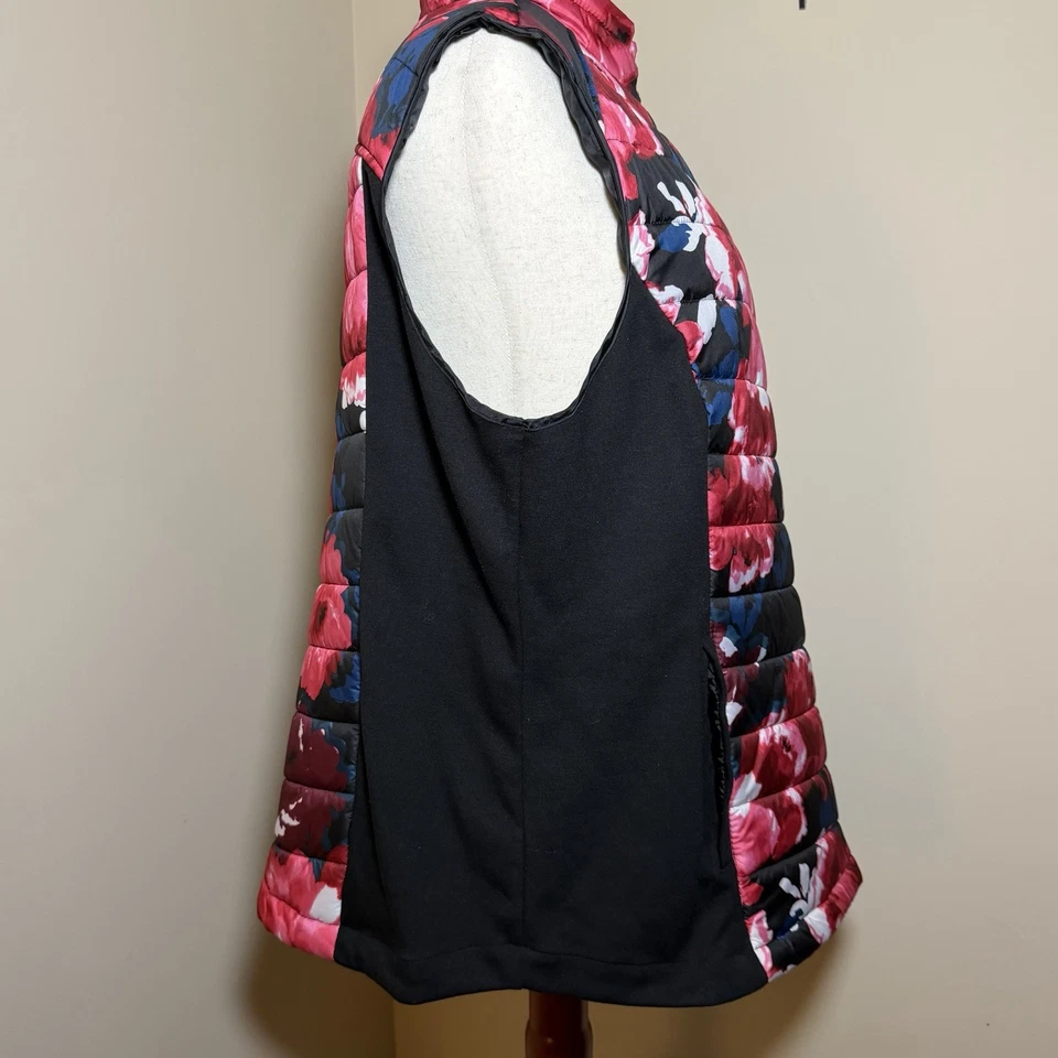LIVI Active Floral Quilted Puffer Vest Women’s 18/20 Plus Size - Image 3 of 4