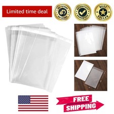 Crystal Clear 9" x 12" Resealable Cello Bags - Pack of 50 for Event Planning