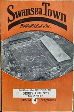 SWANSEA TOWN v DERBY COUNTY, 19/09/1961, DIVISION 2,