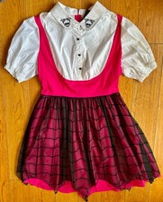 Monster High Draculaura Girls Size XL Dress Hot Topic Pink Costume NOS NEW NWT