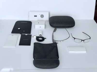Google Glass XE-C Explorer Edition   Full Kit + Titanium Frame   Charcoal