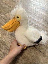 Vtg Princess Soft Toys White Pelican Plush Rare Hard To Find 10  