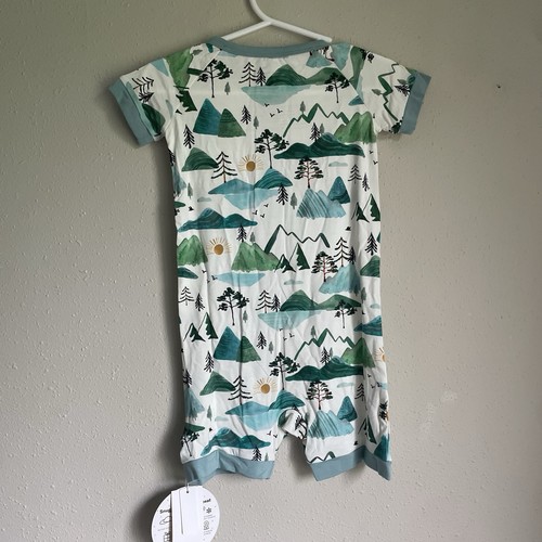 Little Sleepies Mountain Mist Shorty Zippy taglia 2T NUOVO - Foto 2 di 4