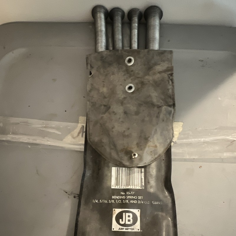 Just Better No. BS-77. Bending Spring Set For Bending Copper Tubing. 7 Sizes