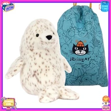 Je*lly Cat Plush Toy With White Seal Galumphous Seal Soft Toy Stuffed Toy 10In