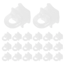 200 Pcs Curtain Hooks for Track System Drapes Plastic Sliders Rail Runner