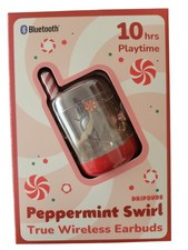 Peppermint Swir True Wireless Earbuds Built In Mic Carabiner 10 Hr Battery Life