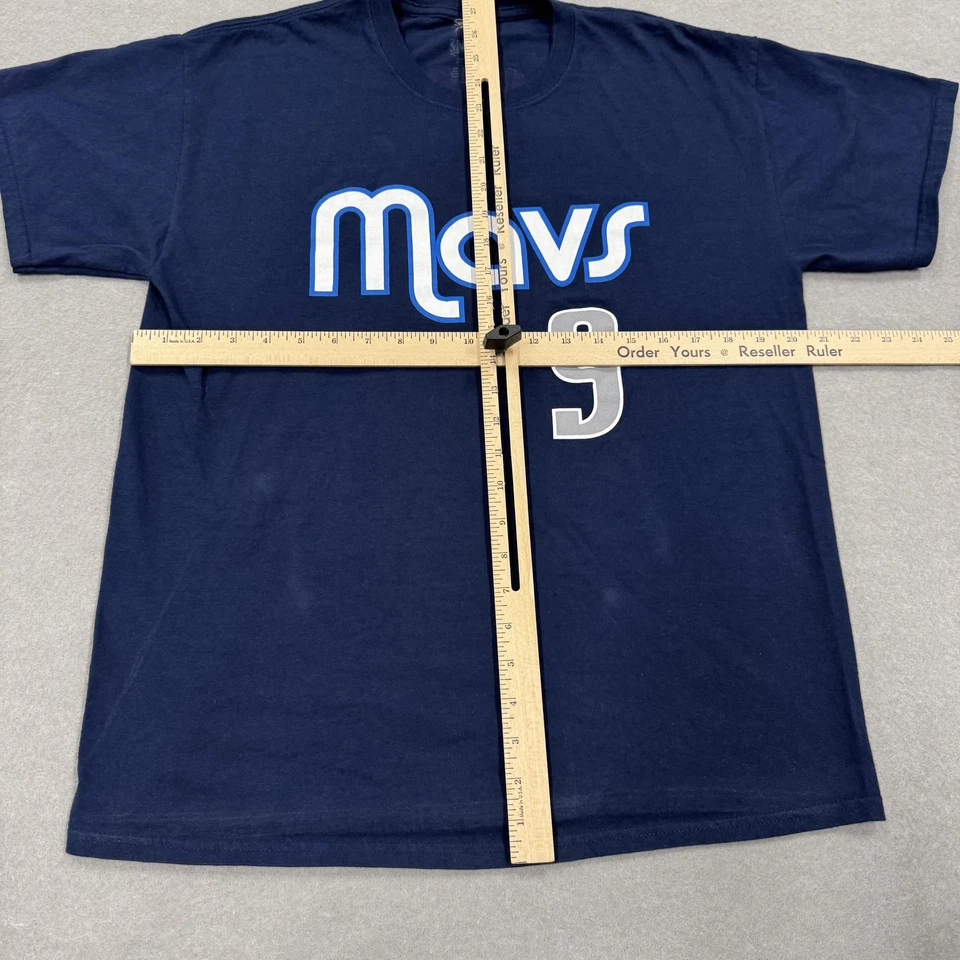 Camiseta de baloncesto de la NBA azul marino grande de los Dallas Mavericks para hombre Rajon Rondo 9 algodón Foto 3 de 4
