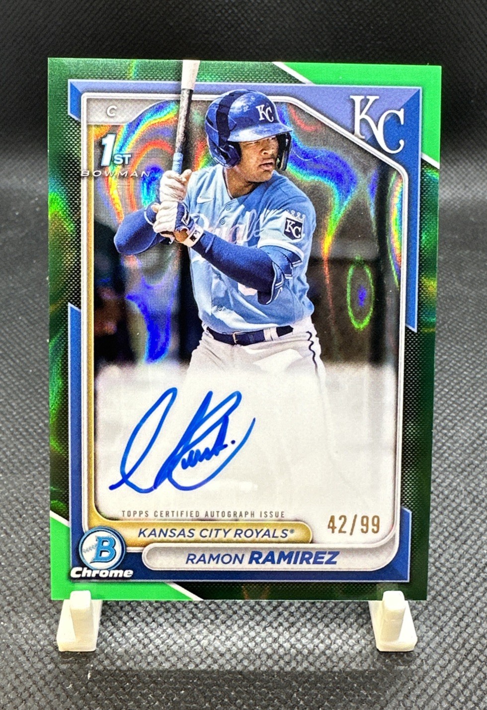 2024 Bowman Chrome Prospect Auto Ramon Ramirez #CPA-RRZ Green Refractor /99