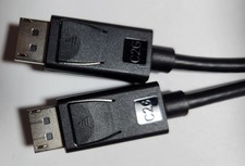 Display port to Display Port DP Male to Male Cord 4K HD w Latches 6FT