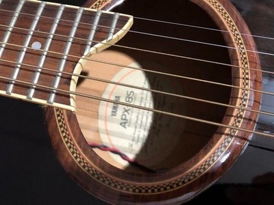 Electric Acoustic Guitar Yamaha APX-8S Black with Soft Case | eBay