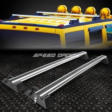 FOR 03-09 HUMMER H2 SUV/TRUCK ALUMINUM OE STYLE ROOF RACK/RAIL TOP CROSSBAR+LOCK
