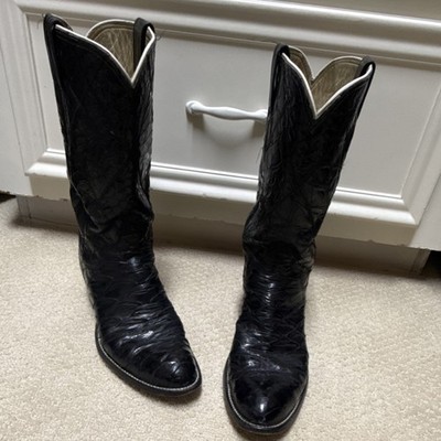 ML LEDDY BLACK ALLIGATOR WOMENS BOOTS ( Full Skin all the way up). Size 9 