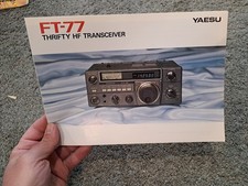 Brochure vendita ricetrasmettitore HF Thrifty Yaesu FT-77 Thrifty vintage