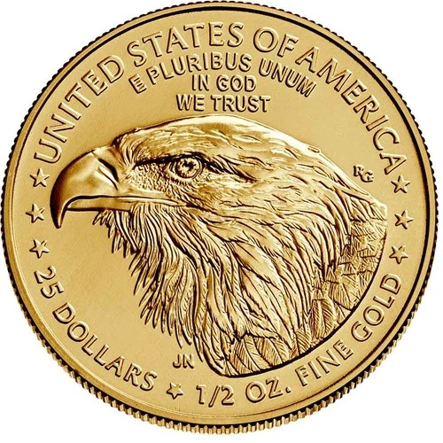 2021 $25 1/2-oz T2 American Gold Eagle Brilliant Uncirculated