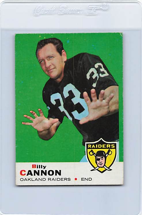 1969 Topps #68 Billy Cannon Raiders EX *DA-E14