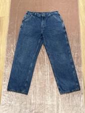 Carhartt Men's Blue Denim Jeans Original Fit carpenter  s