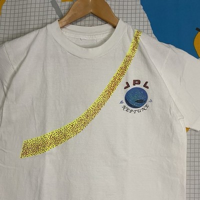 Vintage 80s Jet Propulsion Laboratory Tshirt Bon Voyager Neptune JPL Nasa Medium