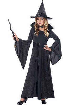 Costume Medieval Girls Moonlight Shimmer Witch Halloween Dress 00493