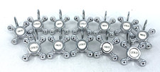 Hot And Cold Faucet Knobs Shower Curtain Hooks Set of 12