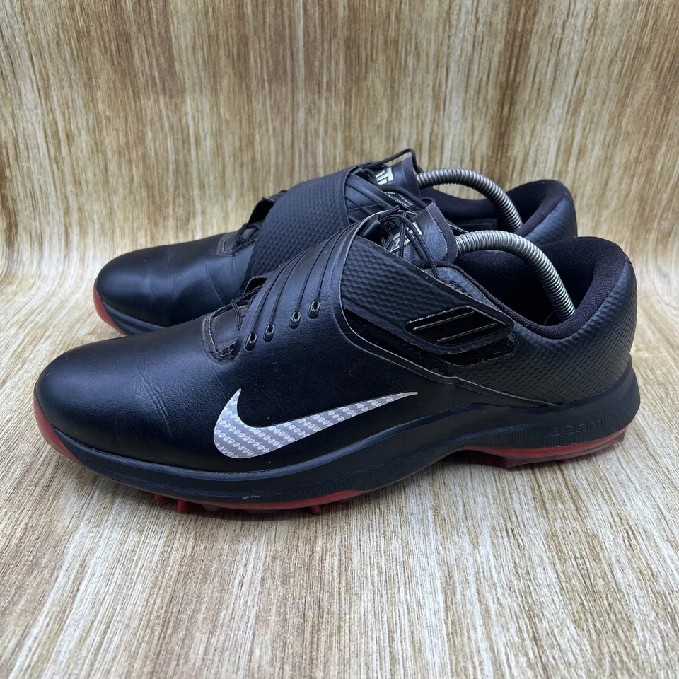 Tênis de golfe Nike TW '17 Tiger Woods 'preto' masculino tamanho 10.5 Spikes 880955-001 - Imagem 3 de 4