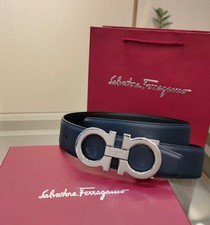 Salvatore Ferragamo Gancini Men's Reversible Leather Belt
