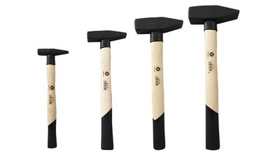 Schlosserhammer Hammer Hammerset Holzstiel 200/300/800/1000g 4 tlg Set je 1 St.