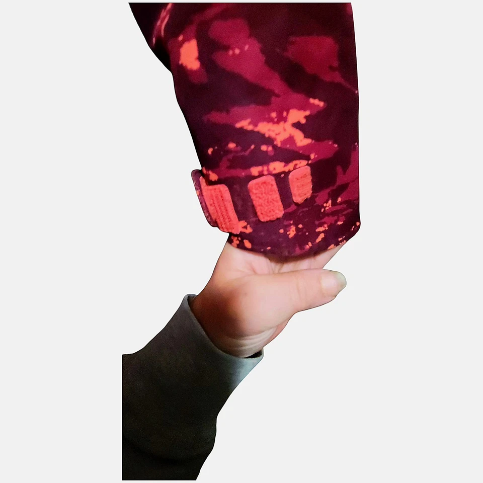 Womens Under Armour Coat Coldgear Infrared Storm Parka Purple Orange Camo - Image 4 of 4