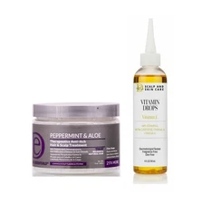 Design Essentials Therapeutics Scalp Treatment & Vitamin Drops E Hair Oil Set