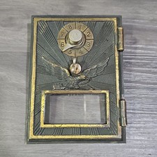 Antique Vintage Post Office Door Mail Box door-1920's Flying Eagle  (1)