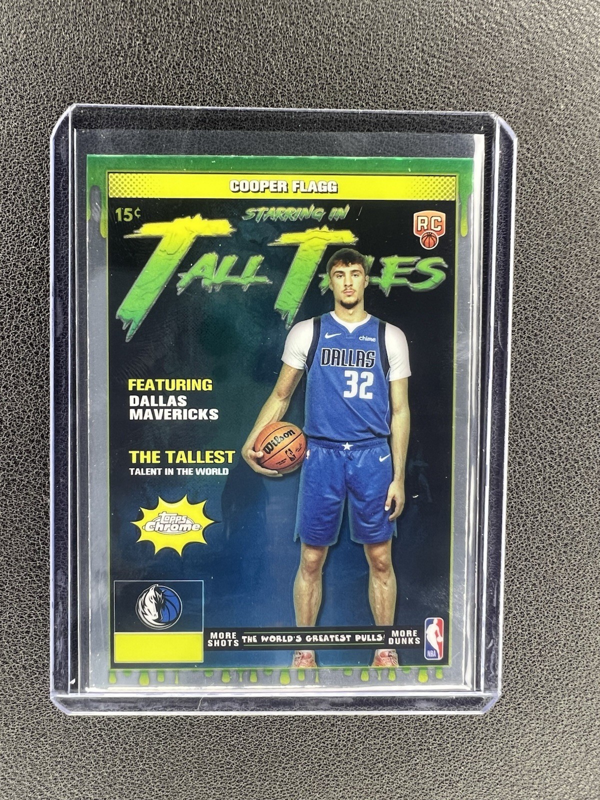 Cooper Flagg 2025-26 Topps Chrome Tall Tales Rookie RC #TT-16 Dallas Mavericks