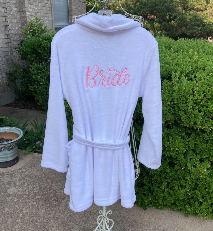CYNTHIA ROWLEY NWT BRIDE WHITE MICROFLEECESPA BATH ROBE  Sz S/P
