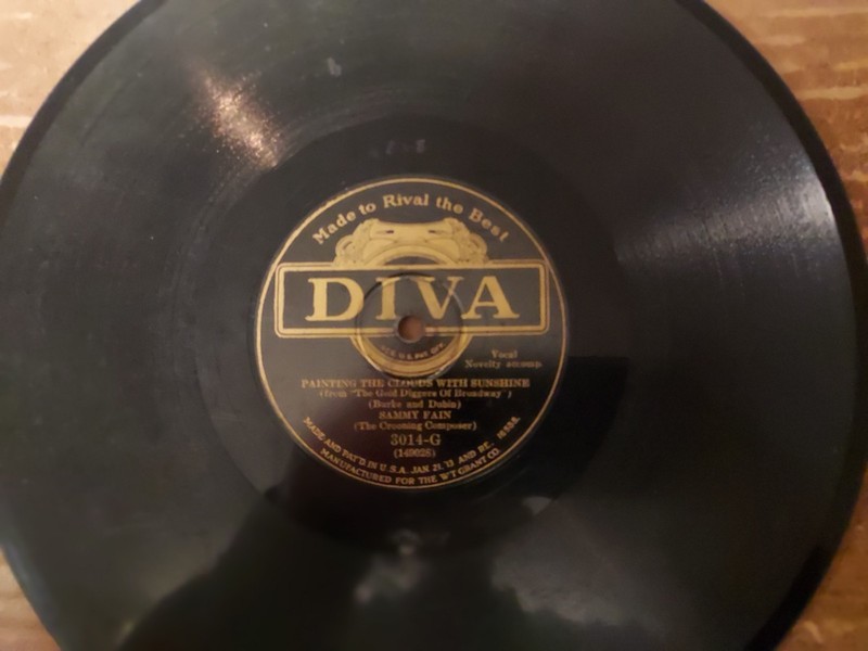 1929 DIVA 78/SAMMY FAIN..The Crooning Composer'..Vocals w. Piano & Trumpet