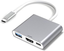 USB-C to HDMI Adapter 3-in-1 Digital AV Multiport with USB Port