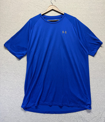 Under Armour The Tech T Shirt Mens 3XL Royal Blue Athletic Workout Gym Training