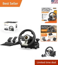 Multi-platform V3 Pro Steering Wheel - Usb Racing Wheel With Immersive Vibration Multi-platform V3 Pro Steering Wheel - Usb Racing Wheel With Immersive Vibration