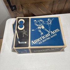Vintage American Aces Woman  s White Ice Skates Size 8 Original Box 1970s