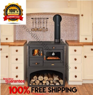 Cooking Wood Burning Stove Oven Cooker Prity 1P34 10,1kw. EcoDesign 2022 |  eBay