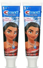 Crest Toothpaste 4.2 Ounce Kids Princesses Bubblegum Exp 02/2022 2 Pack 