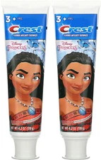 Crest Toothpaste 4.2 Ounce Kids Princesses Bubblegum Exp 02/2022 2 Pack!