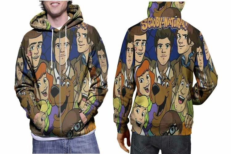 New Men s Hoodie Design ScoobyNatural Hoodie Zipper Polyester eBay