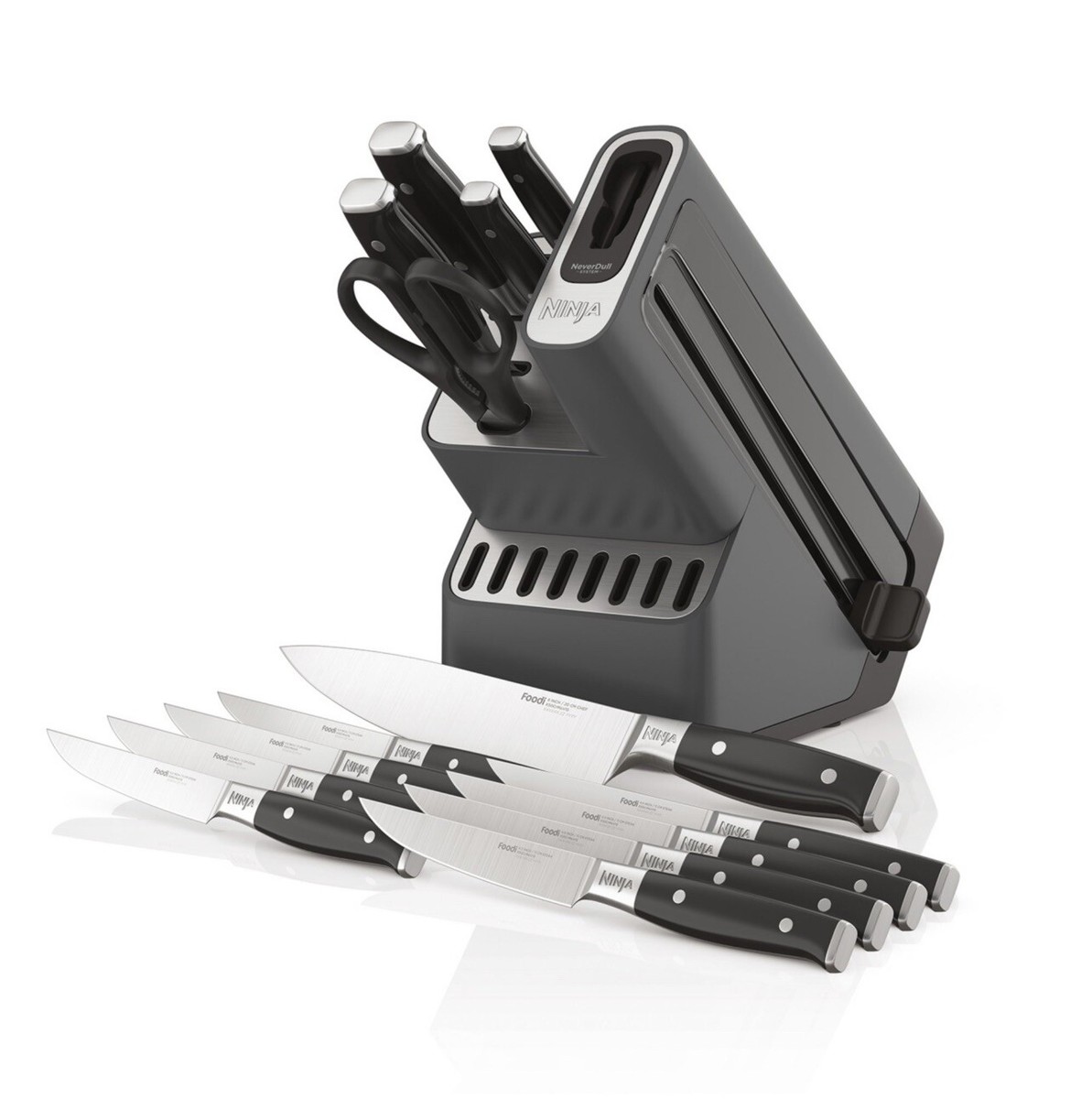 【きなこ】LIFEWAVE 2個セット Ninja Foodi NEVERDULL 15pc Premium Knife Block Set K32015A BRAND