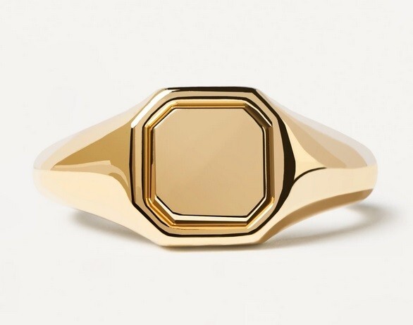 Anillo Chevalier Personalizable PDPAOLA AN01-627 Plata Dorada