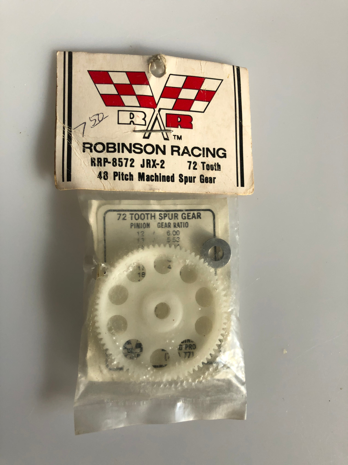 Robinson Racing JRX-2 72 Tooth 48 Pitch Machined Spur Gear RRP8572