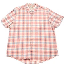 The Normal Brand Plaid Button Up Shirt Men XL Short Sleeve Casual Western Preppy