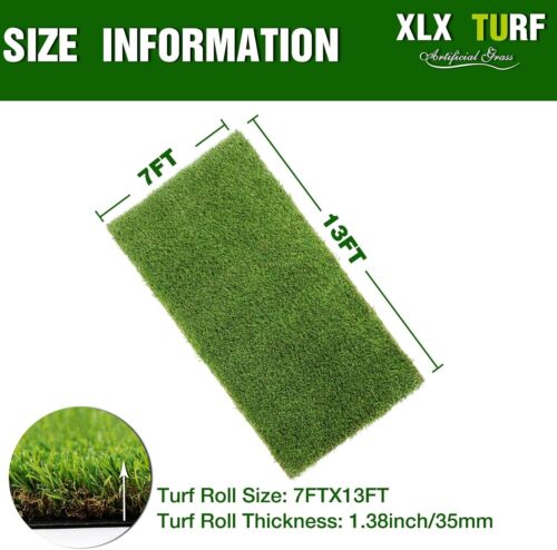 Multi-Purpose Outdoor Turf Rug 7ft x 13ft - Thick, Realistic & Fade-Resistant - Picture 4 of 11