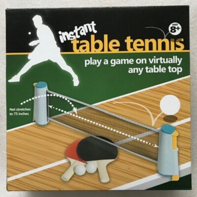 Tragbares Instant Tischtennis Set mit Schlägern Bällen und Netz Tischtennis Reise Spaß
