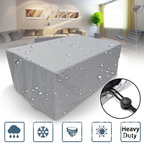 6 Sizes Waterproof Outdoor Furniture Cover Garden Rain UV Chair Table Protector - Picture 14 of 19